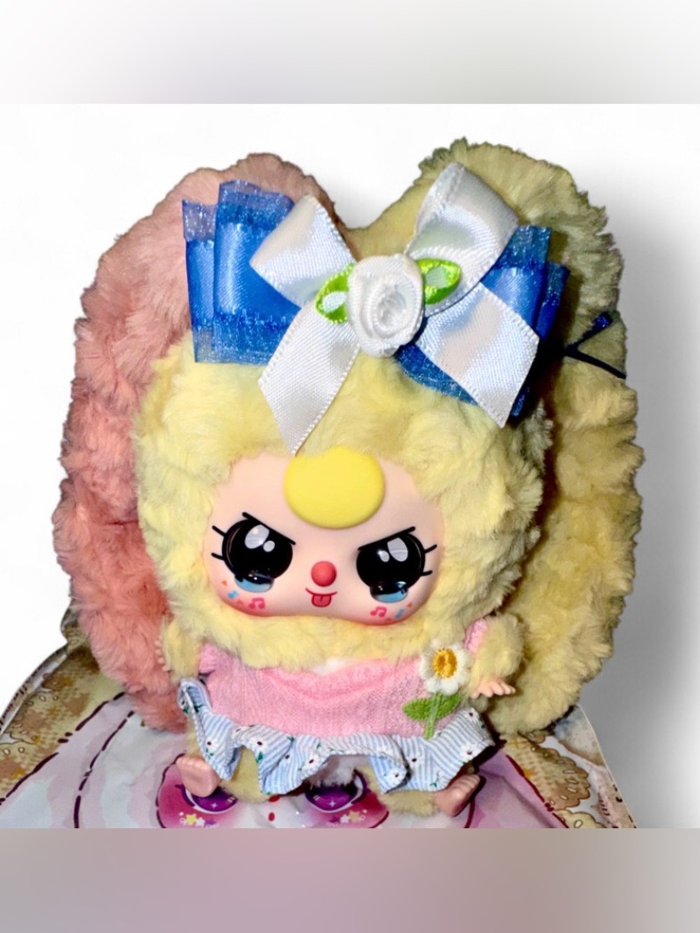 New Baby Three Lily Rabbit Town Confirmed Pink,Yellow Bunny (Scented)Crying Eyes - Picture 6 of 7